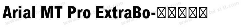 Arial MT Pro ExtraBo字体转换
